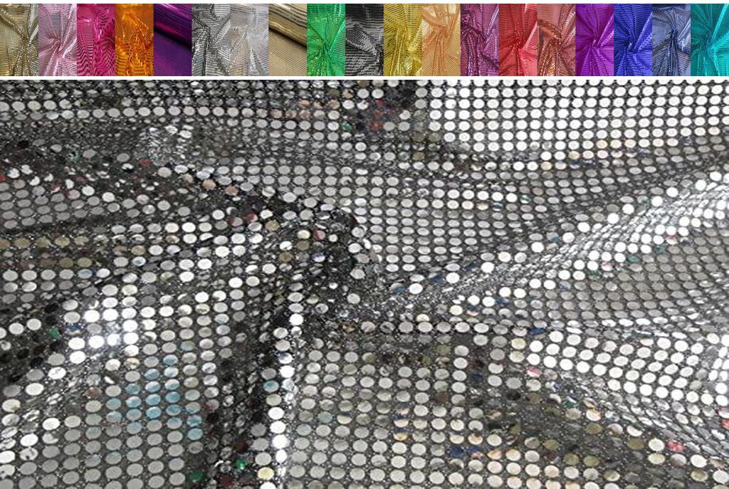 HOCHWERTIG PAILETTEN STOFF PAILLETTENSTOFF 6mm