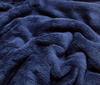 Dark Blue Soft wellness fleece Fabric high quality