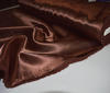 Chocolate-brown Heavy Satin  Fabric