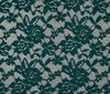 petrol Bi-Stretch Lace Fabric Floral Pattern