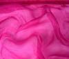 fuchsia Organza Fabric Bridal Wear