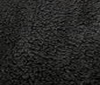 black PLUSH FUR FABRIC CURL FAUX FUR