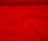 red LONG HAIR TEDDY BEAR FUR FABRIC