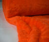 Orange Soft Cuddle Teddy Short Hair Fabric