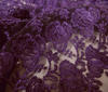 purple (leaves) DESIGNER LACE FABRIC 2x Scallop