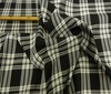 schwarz~weiß ORIGINAL SCHOTTENKARO STOFF TARTAN METERWARE