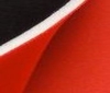 black ~ red 5mm Stretch Neoprene Fabric Doubleface
