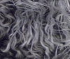 grey ~ white Extremely Long Shaggy Mongonlian Fur Fabric