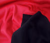 Black~Red Neoprene~Funcitonal Fleece Doubleface fabric