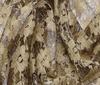 gold Tulle Lace Fabric Rose Design