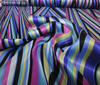 Multi-coloured Satin Stripes Fabric