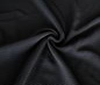 schwarz bi-stretch Ottoman Jersey Stoff schwer