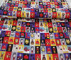 Multi-coloured Patchwork Cotton Fabric