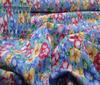 Hellblau~bunt Original Patchworkstoff Baumwolldruck Blumen Stoff