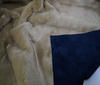 Night Blue ~ dark beige Luxurios Suede ~ Fur Fabric Hair