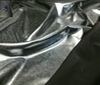 grey ~ black Shiny two-way stretch jersey waterproof fabric