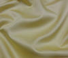 creme~gelb Italienischer Designer Seidenstoff Uni Struktur Stoff