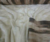 Weiß Batik Wildleder~Pelz Stoff Plüsch Weich Stoffe