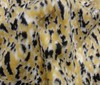 camel - black Cheetah Fur Fabric Short Pile Imitation