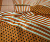 High Quality Silk Stripes Rhombs Rapport fabric
