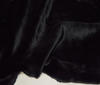 Black Comfortable wellness Fur Fabric shimmering